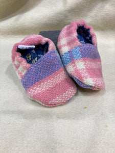 Vintage Wool Blanket Slippers - Size 6-12 Months