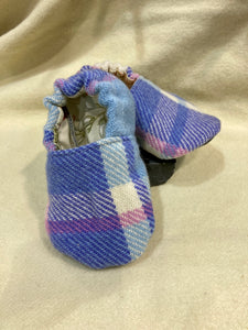 Vintage Wool Blanket Slippers - 2 Years