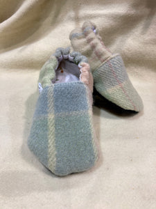 Vintage Wool Blanket Slippers - 3 Years